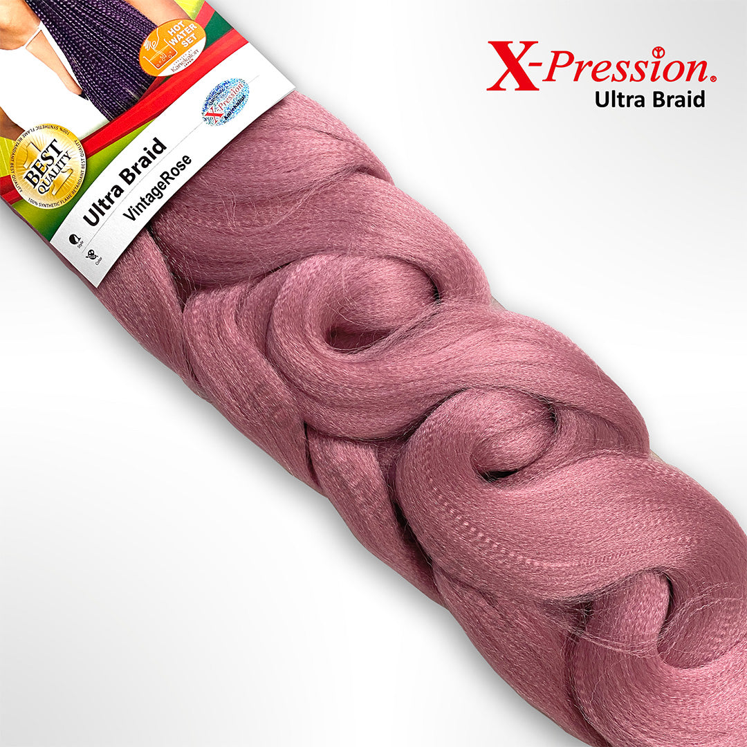 X-Pression Ultra Braid Vintage Rose